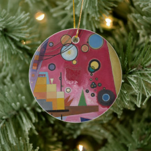 Zwaar Rood door Wassily Kandinsky Keramisch Ornament
