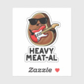 Zwaar vlees van schimmels sticker (Vel)