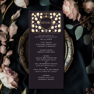 Zwaard & Schild Middeleeuwse Fantasy Monogram Brui Menu