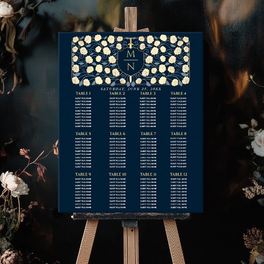 Zwaard & Schild Middeleeuwse Monogram Zitting Graf Poster