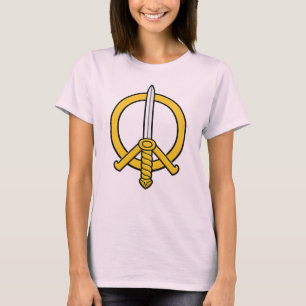 Zwaard van Vrede Embleem - Middeleeuws Vredes Symb T-shirt