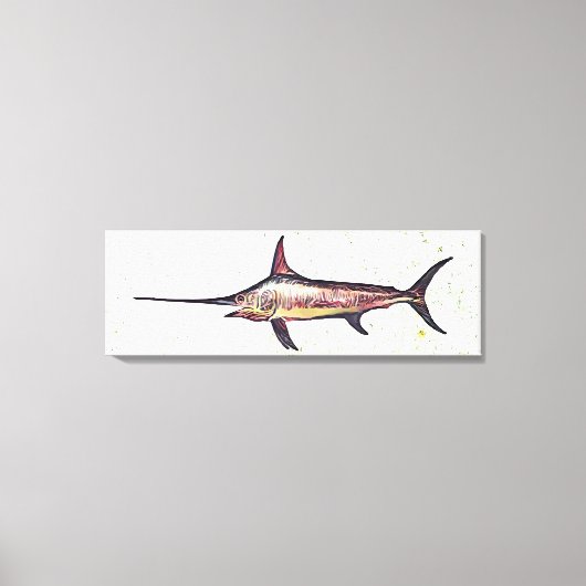 zwaardvis canvas afdruk (Voorkant)