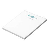 Zwaardvis Gevist thema briefpapier Notitieblok (Gedraaid)