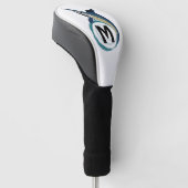 Zwaardvis-pompelmonogram Golfheadcover (Schuin)
