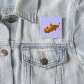 zwaardvis vierkante button 5,1 cm (In situ)