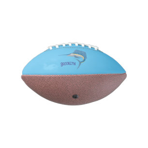 Zwaardvis zeilvis leuk cartoon illustratie american football