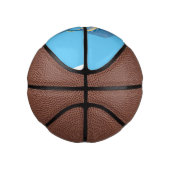 Zwaardvis zeilvis leuk cartoon illustratie basketbal (Rechts)