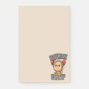 Zwaargewicht Spud Kampioen Boksen Aardappel Post-it® Notes