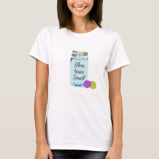 Zwaarlijk je hart Mason Jar T-shirt
