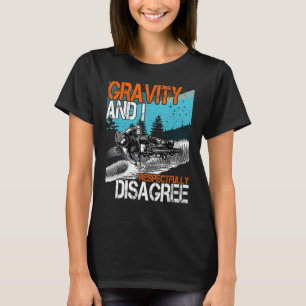 Zwaarte en ik ben het met alle respect oneens met t-shirt