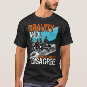 Zwaarte en ik ben het met alle respect oneens met t-shirt
