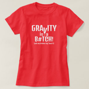 Zwaartekracht en vallen - grap v2.1 t-shirt