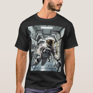 Zwaartekracht-geïnspireerde drijvende Spaceman T-s T-shirt