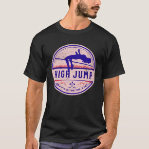Zwaartekracht is voor de zwakke retro kleuren High T-shirt