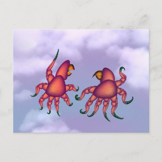 zwabbelen briefkaart (Voorkant)