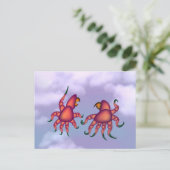 zwabbelen briefkaart (Staand voorkant)