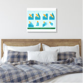 Zwadelen Canvas Afdruk (Insitu (Slaapkamer))