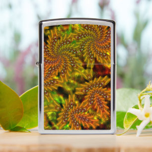 Zwak geelachtige kaleidoscoop boven abstract afbee