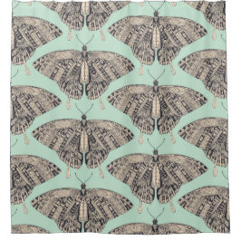 zwallowtail vlindermunt basalt douchegordijn