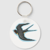 Zwaluw Vogel Vliegend Sleutelhanger (Voorkant)