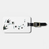 zwaluw-vogelkunst bagagelabel (Voorkant horizontaal)