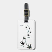  zwaluw-vogelkunst bagagelabel (Voorkant verticaal)