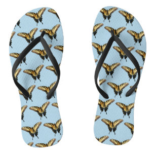 Zwaluwstaartvlinder III Mooie Kleurrijke Foto Teenslippers