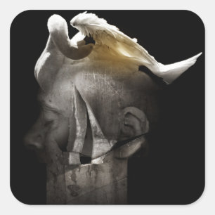 Zwan 2013 vierkante sticker