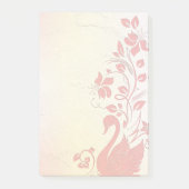 Zwan en bloemen post-it® notes (Voorkant)