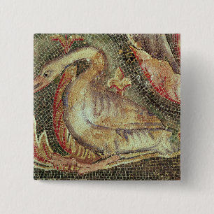 Zwan, gerestaureerd c.1200 vierkante button 5,1 cm