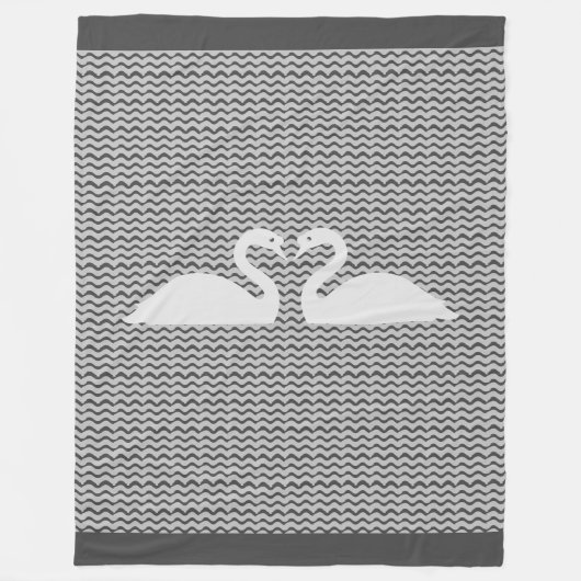 Zwand en golven fleece deken (Voorkant)