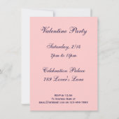 Zwanen en Rozen Aangepaste Valentijn Uitnodigingen (Achterkant)