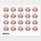 Zwanen en Rozen kunst Dank u Stickers (Vel)