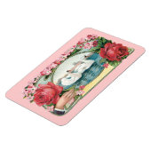 Zwanen en Rozen  kunst Magneet (Linkerzijde)