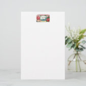 Zwanen en Rozen  kunst Stationery Briefpapier (Staand voorkant)