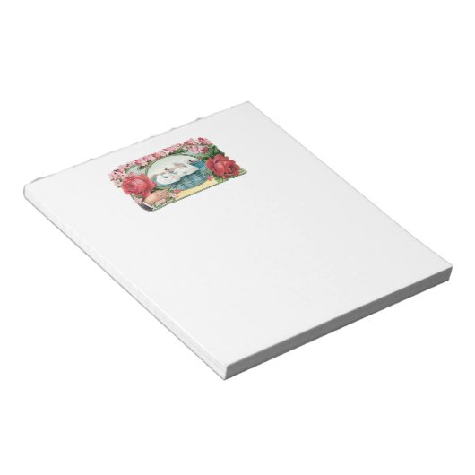 Zwanen en Rozen Victoriaans Notitieblok (Schuin)