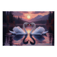 Zwanen onder de maan van de liefde