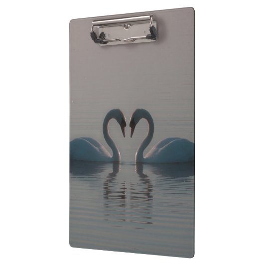 Zwanen op het meer klembord (Links)