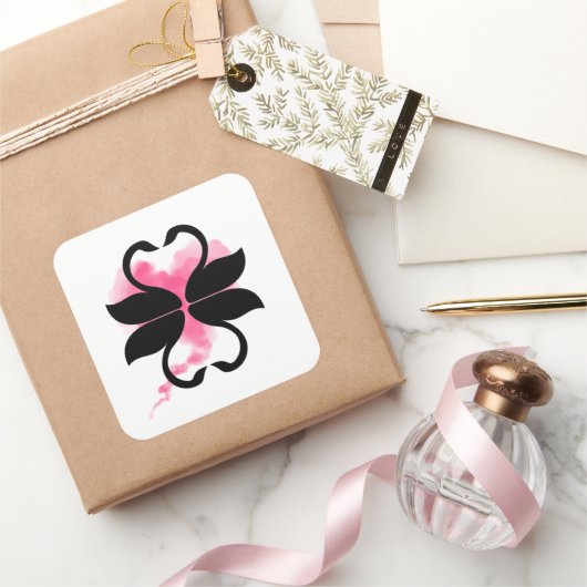 Zwanen sticker (Geschenken)