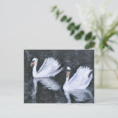 ZWANEN VAN VERSAILLES BRIEFKAART (Staand voorkant)