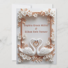 💍 Zwanenhart Trouwdecoratie Met Bloemframe 💍