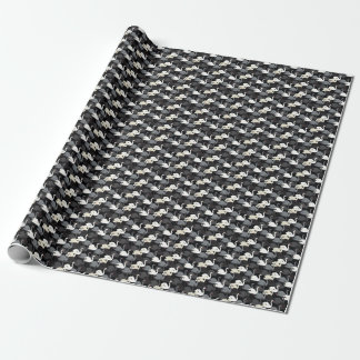zwanenmeer: monotone patroon. cadeaupapier
