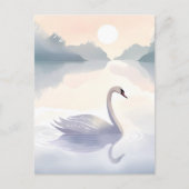 zwanenmeer | Waterverf Airy Light Painting Briefkaart (Voorkant)