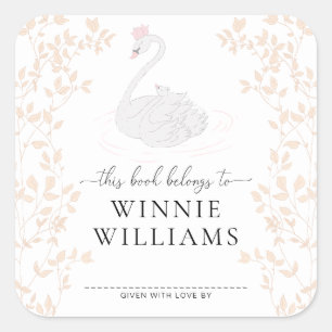 Zwanenprinses Dit Boek Is Van Boekplaat Sticker