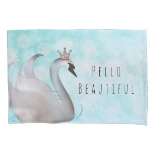 Zwanenprinses Nep Goud Glitter Chic Sprookje Kussensloop