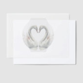 zwanenvellum-overlay-papier vellum uitnodigingen (Offset)