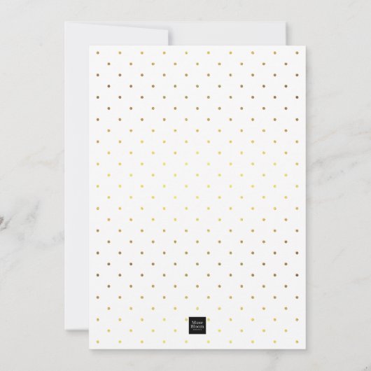 Zwanenvijver Goud Roze Baby shower Kaart (Achterkant)