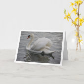 Zwanenvliegen in het meer kaart (Gele Bloem)