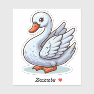 Zwanenvogel Custom-Cut Vinyl Sticker