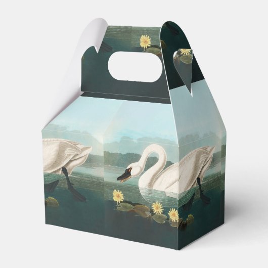zwanenvogel witwaterzwanen bedankdoosjes (Achterkant)